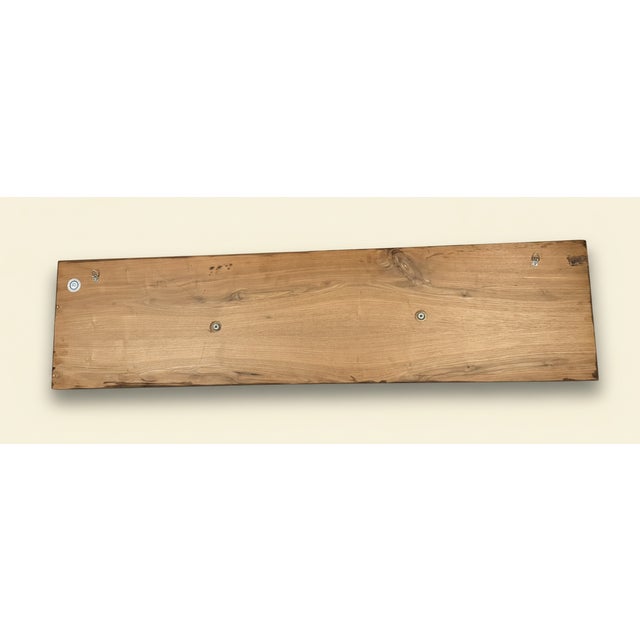 Chestnut 1960s Peter Pepper Brass Sailboats Wall Sculpture on Walnut Panel | Mid-Century Modern California Brutalist Art For Sale - Image 8 of 9