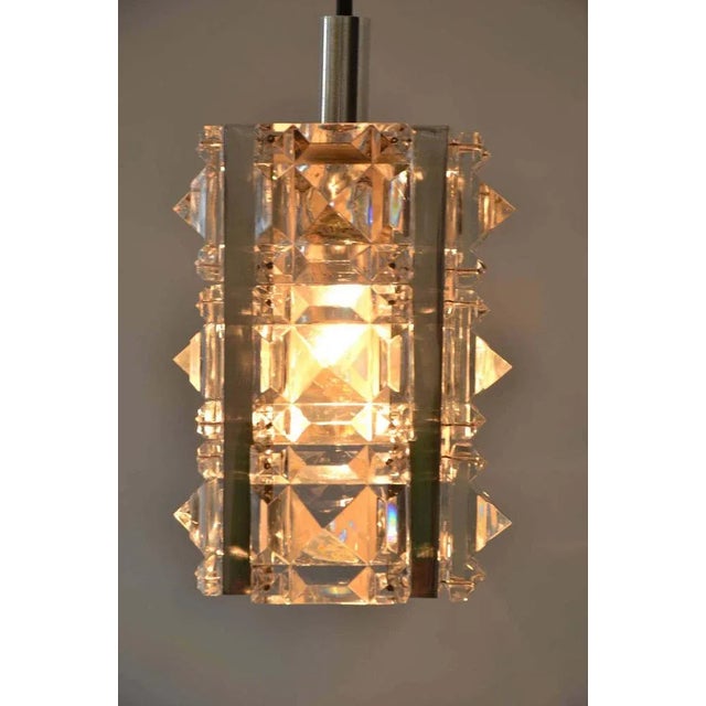Mid-Century Modern Glass Pendant Lamp For Sale - Image 3 of 8