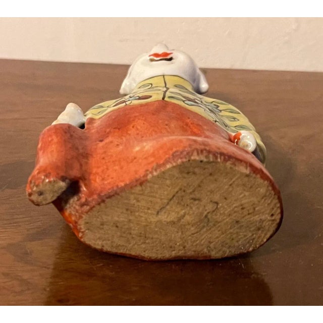 Antique 19th Century Chinese Export Porcelain Ho Ho Boy Joss Stick Figure for Incense For Sale - Image 10 of 13