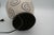 Contemporary Late 20th Century Black & Ivory Geometric Chulucanas Pottery Lamp – Handcrafted Peruvian Art Spiral Table Lamp For Sale - Image 3 of 6