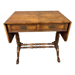 Burr Walnut Sofa Table, 1910 For Sale