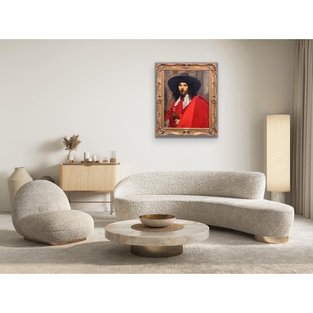 Ferdinand Victor Leon Roybet, Le Mousquetaire, 1880, Oil on Panel For Sale - Image 17 of 18