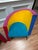 1980s Postmodern Multicolored Microfiber Armchairs by Møremøbler – A Pair For Sale In West Palm - Image 6 of 8