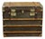 Checkered Mail Trunk, 1920s For Sale