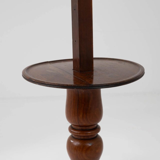 19th Century French Wooden Shaving Mirror For Sale - Image 10 of 10