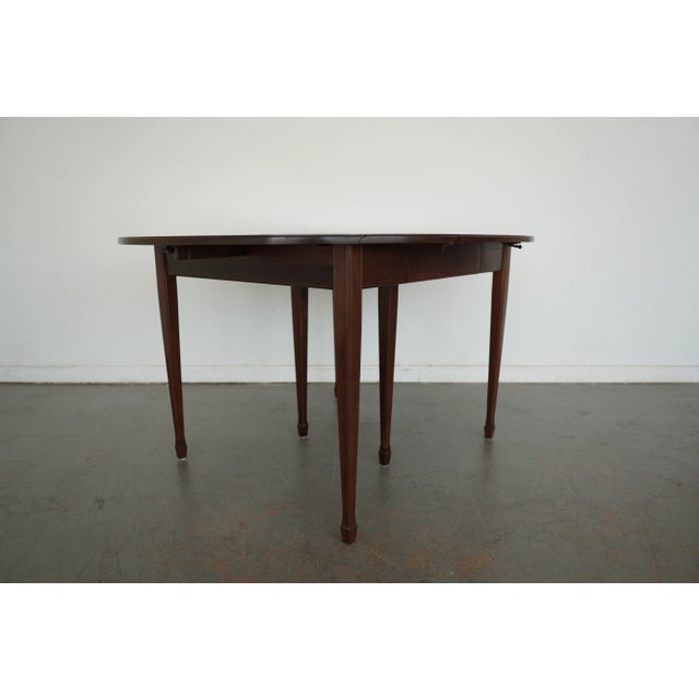 Vintage Mahogany Drop-Leaf Dining Table For Sale In Austin - Image 6 of 15