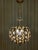 1960s Vintage Restored Spanish Lighting Brass Crystal Pendant Lamp For Sale - Image 12 of 13