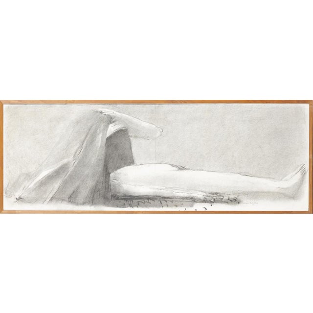 Mixed media on paper. Signed and dated 95. Dimensions: 172 x 60 cm.