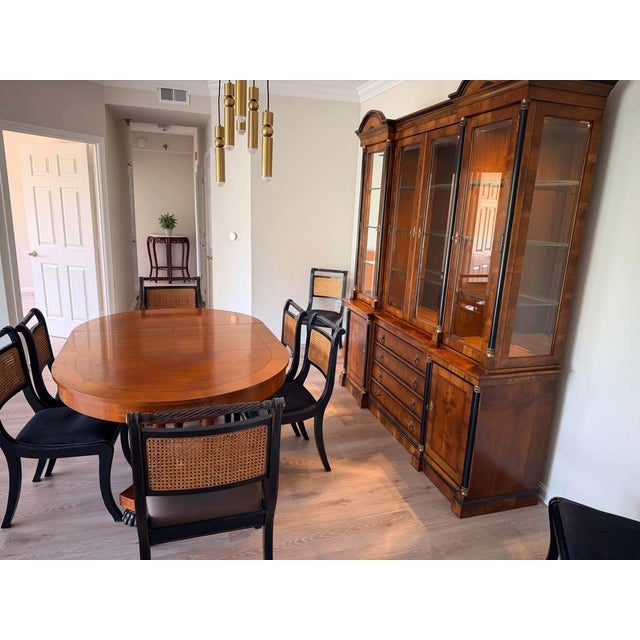 1990s Raymond Sobata for Century Furniture Biedermeier Neoclassical Empire Style China Cabinet For Sale - Image 10 of 17