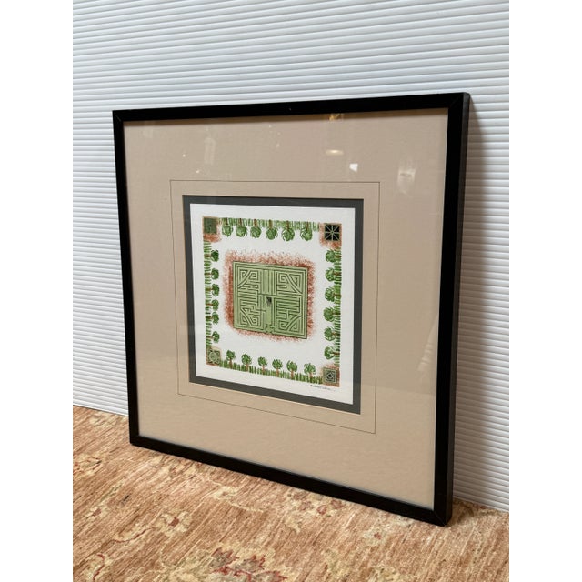 Barbara Embree "Maze I" Print, Framed For Sale - Image 12 of 12