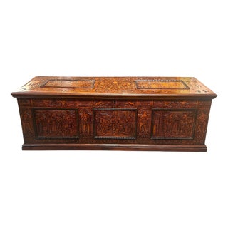 Lebanese Cedar Marriage Chest For Sale