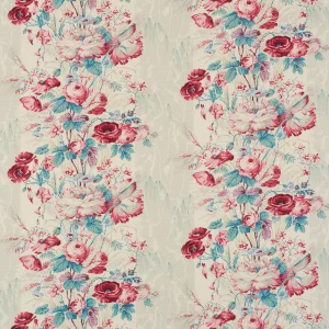 Schumacher Boughton House Fabric In Rouge