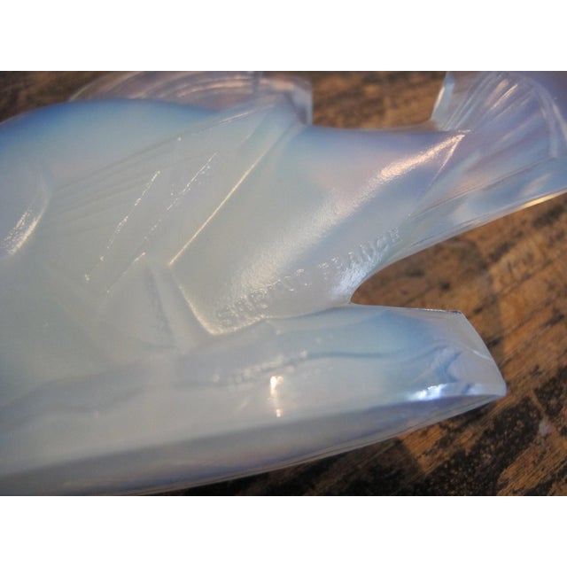 Sabino France Fish Poisson Chabot Opalescent Blue Art Glass Figurine Sculpture For Sale - Image 9 of 11