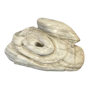 1981 Abstract Carrara Marble Sculpture by Marcus Lyons