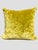 2020s Yellow Velvet & Embroidered Tape Throw Pillow Pair For Sale - Image 5 of 7