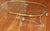 1980s Steel & Brass Glass Top Coffee Cocktail Table Attributed to Labarge For Sale In New York - Image 6 of 11