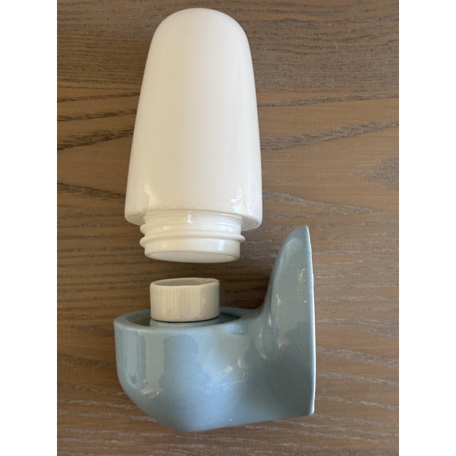 Model 6067 Sconces in Ceramic by Wilhelm Wagenfeld for Lindner, 1958, Set of 2 For Sale - Image 9 of 15