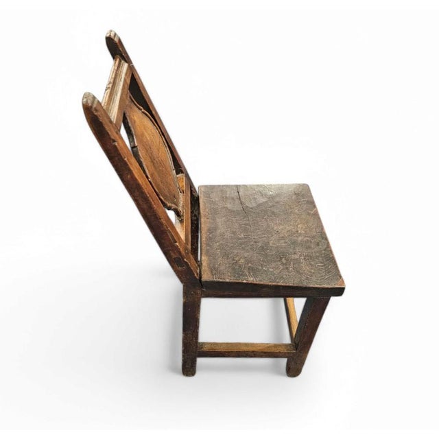 Wood 18th Century Farmhouse Chair with Wood Peg Construction For Sale - Image 7 of 9