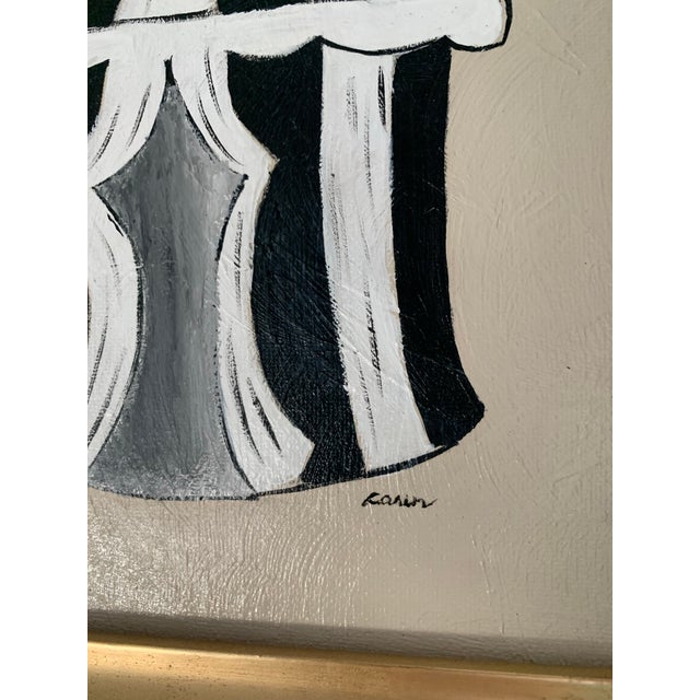 Contemporary Impressionist Style Circus Tent Painting, Framed For Sale - Image 6 of 7