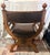 Beautiful vintage Renaissance style X framed Armchair. Made of solid wood with beautiful embossing and finals. Copper...