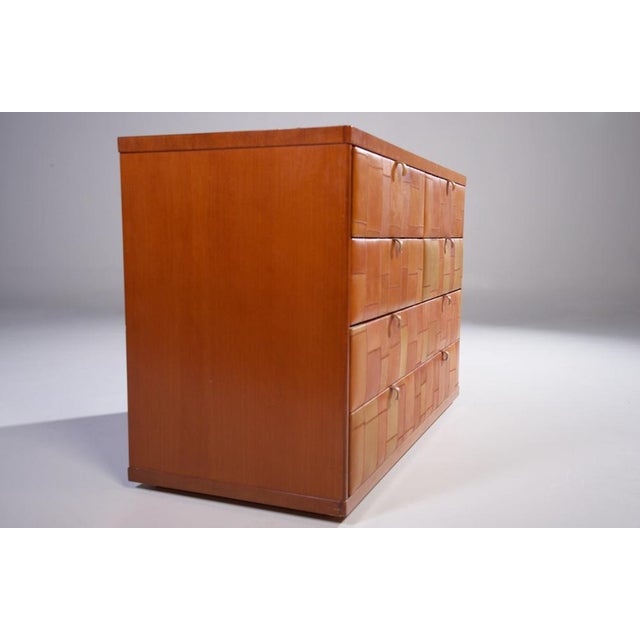 Chest of Drawers in Patchwork Leater by Tito Agnoli for Caleido / Poltrona Frau, 1970s, in Good conditions. Designed 1970...