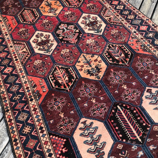 Vintage Rug 5x9 | Allover Geometric Design For Sale - Image 4 of 7