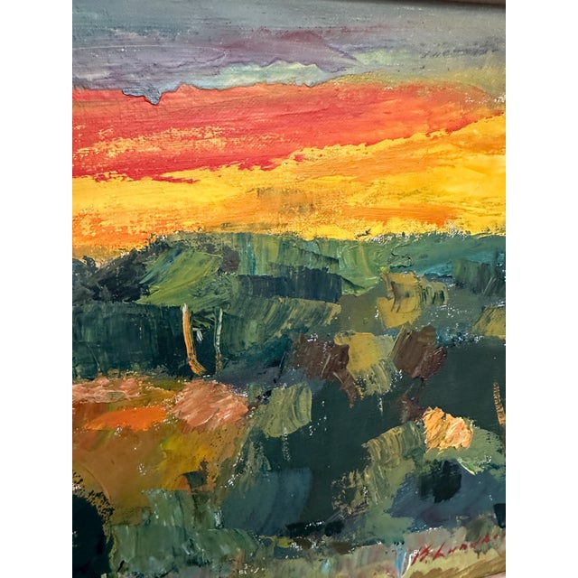 Kurt Lundberg, Landscape (Sörmlands Nalar Räven), 1950s, Oil on Canvas, Framed For Sale - Image 9 of 18