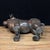 Vintage Bronze Rhinoceros Figure With Archaic Scrollwork – Xiniu Statue For Sale - Image 9 of 9