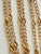 Gold Vintage 1970s Napier Gold Tone Brushed Station Chain Necklace For Sale - Image 8 of 12