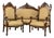 19th-Century Italian Renaissance Revival Carved & Gilt 3-Piece Parlor Suite – Settee & Armchairs For Sale