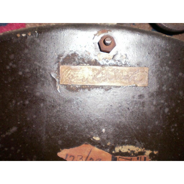 Signed Oscar Bach Neoclassical Style Bronze Mirror For Sale In Houston - Image 6 of 10
