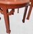 Wood Vintage Palm Beach Regency Red Carved Oval Wood Ming Leg Side Tables by Jasper- A Pair For Sale - Image 7 of 8