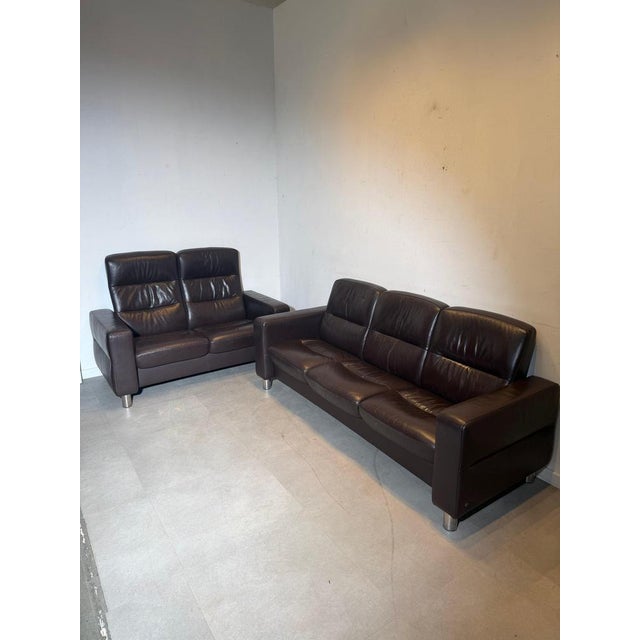 Stressless Sofa Set, Set of 2 For Sale - Image 5 of 10