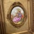 French Provincial Vintage Hand Painted Framed Limoges Frangonard Medallion — Courting Couple For Sale - Image 3 of 11