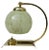 Art Deco Brass & Flamed Glass Night Lamp For Sale