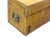 Vintage Scholar Mustard Yellow Leather Rectangular Wood Trunk Box For Sale - Image 11 of 11