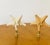 Organic modern pair of natural sea stars lamp finials.