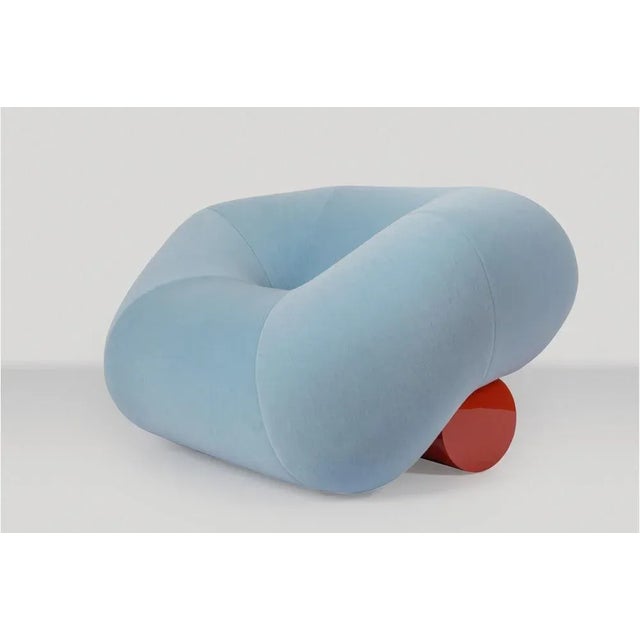 Origami armchair by royal stranger dimensions: d 95,5 x w 110 x h 72 cm. Sh: 47 cm. Materials: fabric and wood. Weight:...