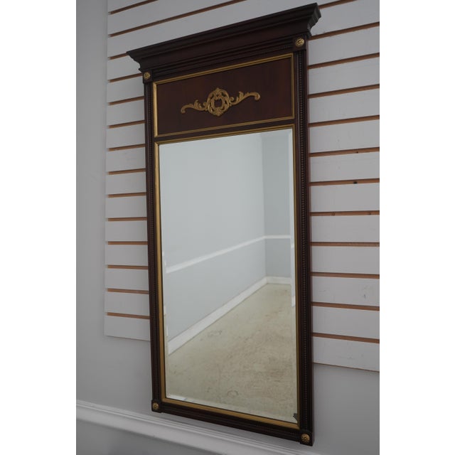 Statton Old Towne Mahogany Console Table & Mirror For Sale - Image 14 of 18