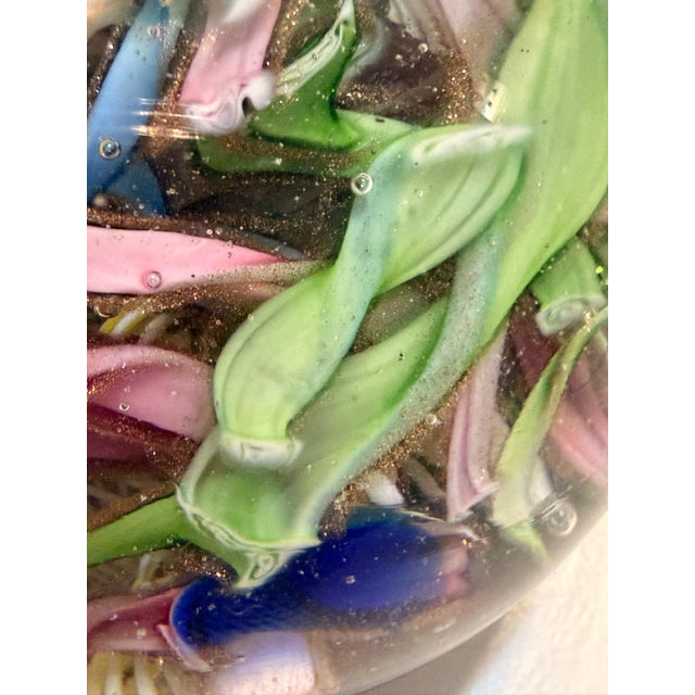 Murano Glass Tutti Frutti Paperweight from Avem, Italy, 1960s For Sale - Image 10 of 11