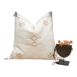 Sahara Cloud Large Silk Rug Pillow
