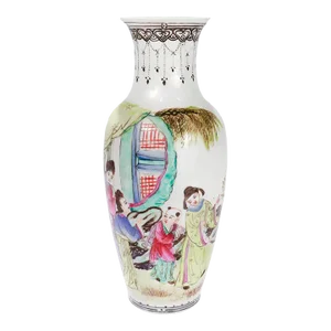 Vintage Chinese Export Eggshell Porcelain Vase