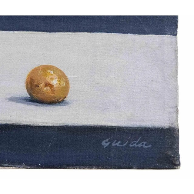 Gino Guida, The Autumn Rock, Oil Painting, 1980s For Sale - Image 4 of 7