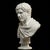 Traditional Hand-Carved Natural Marble Bust Sculpture – Portrait of Caracalla For Sale - Image 3 of 3