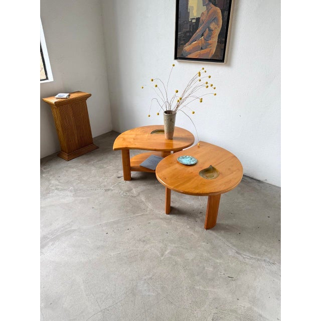 Elm Drop Coffee Tables, 1970s, Set of 2 For Sale - Image 12 of 18