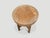 2010s Andrianna Shamaris Minimalist Shell Inlaid Teak Round Side Table or Pedestal For Sale - Image 5 of 5