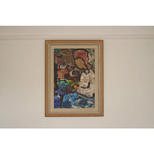 Gösta Falck, Woman, 1960s, Oil on Canvas, Framed For Sale - Image 11 of 11