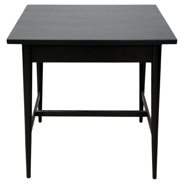 Paul McCobb Black Nightstand or Side Table, Planner Group by Winchendon Furniture, 1950s For Sale In Miami - Image 6 of 9