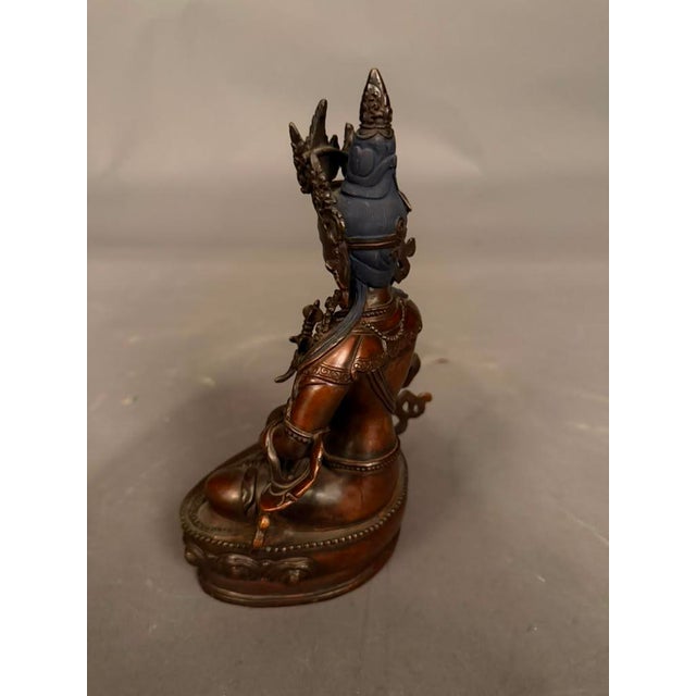 Bronze Statue of Buddha, Vintage For Sale In Indianapolis - Image 6 of 14