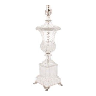 1940s Regency Baccarat Style Table Lamp, Attr. To Paul Hanson n.y. For Sale